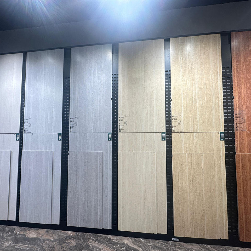 Gạch lát Travertine hang động hiện đại 60x120 75x175cm