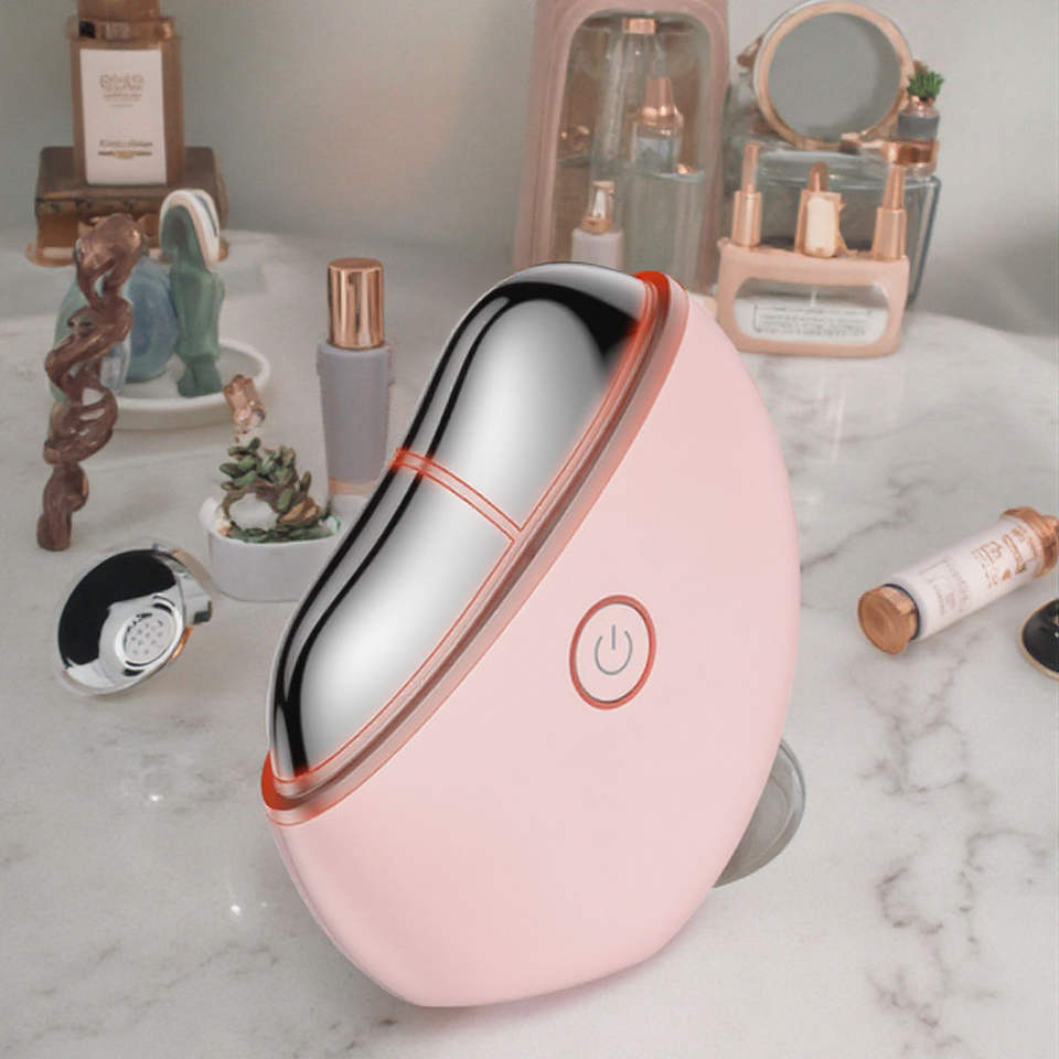 Máy Gua Sha điện tử cầm tay sạc lại, nâng cơ, làm nóng, chăm sóc da mặt, cổ, cằm, mắt, dùng tại nhà