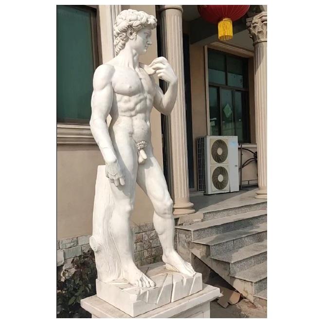 Tượng David bằng đá cẩm thạch khắc tay tự nhiên, kích thước thật, đang được bán giảm giá