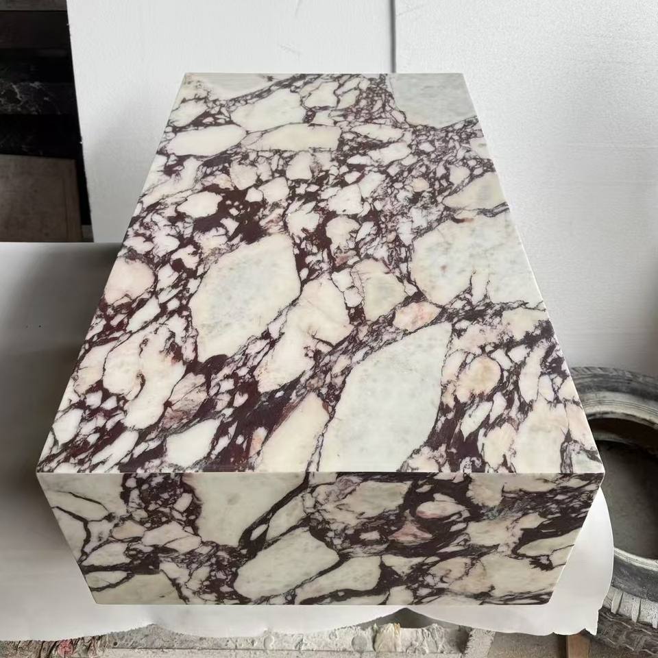 Bàn Trà và Kệ TV Đá Cẩm Thạch Tự Nhiên Nhập Khẩu Ý, Hình Chữ Nhật Hiện Đại, Nội Thất Phòng Khách, Bộ Nội Thất Gia Đình