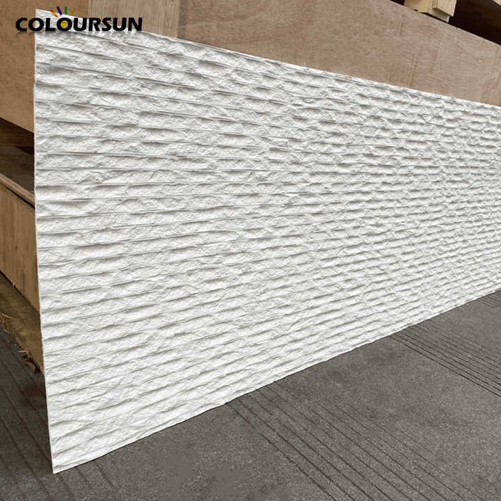 Ốp đá giả 3D dẻo hiện đại dễ lắp đặt cho trang trí tường ngoài