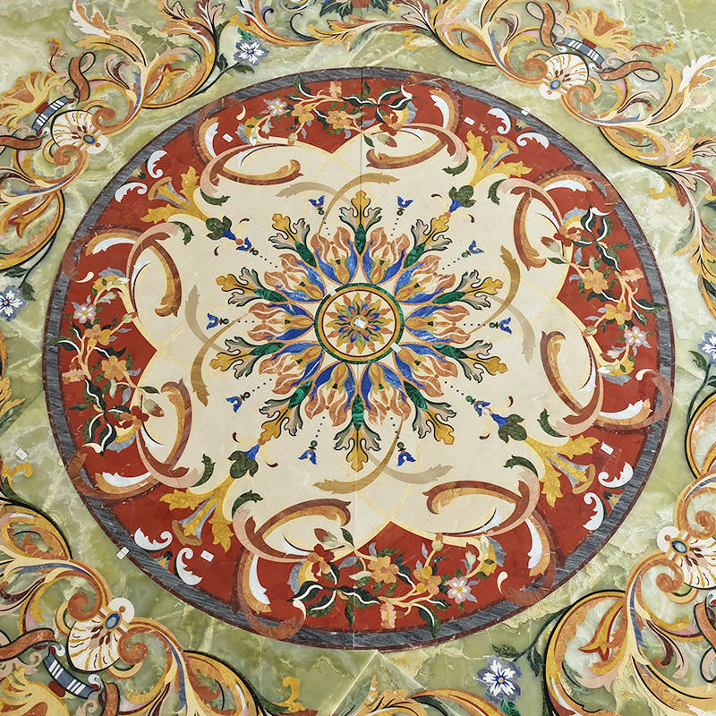 Sàn lát đá cẩm thạch tự nhiên tùy chỉnh nhà máy Centurymosaic