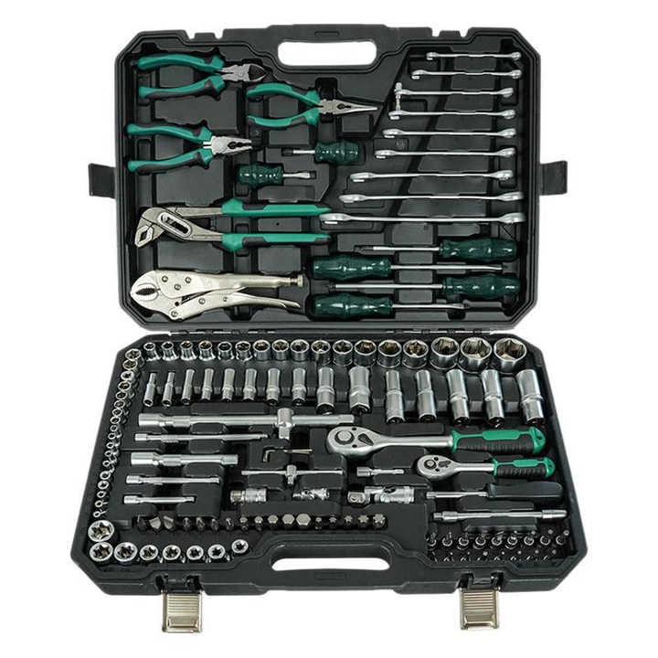 Bộ dụng cụ sửa chữa ô tô 131 món, bộ cờ lê ratchet nhanh 72 răng