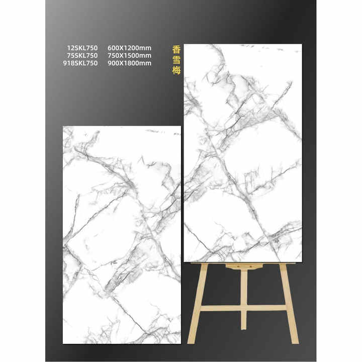 Gạch ốp lát đá cẩm thạch trắng bóng 60x120cm