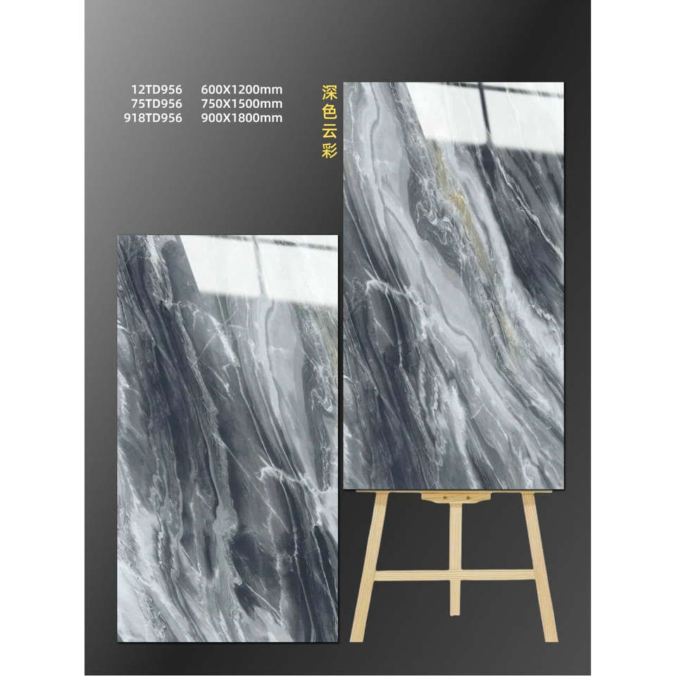 Gạch lát đá cẩm thạch xám 60x120cm