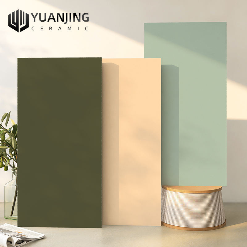 Gạch Sứ Lát Sàn Hiện Đại Kiểu Mới Quảng Đông Phật Sơn 600x1200mm Morandi Ánh Sáng Dịu Micro Dành Cho Bếp và Phòng Khách