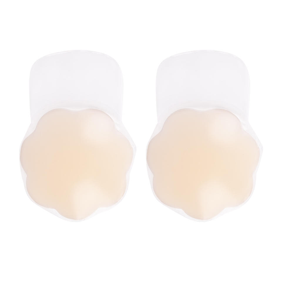 Miếng dán ngực silicon dán nâng ngực không đường may không dây chống thấm nước hình hoa tròn