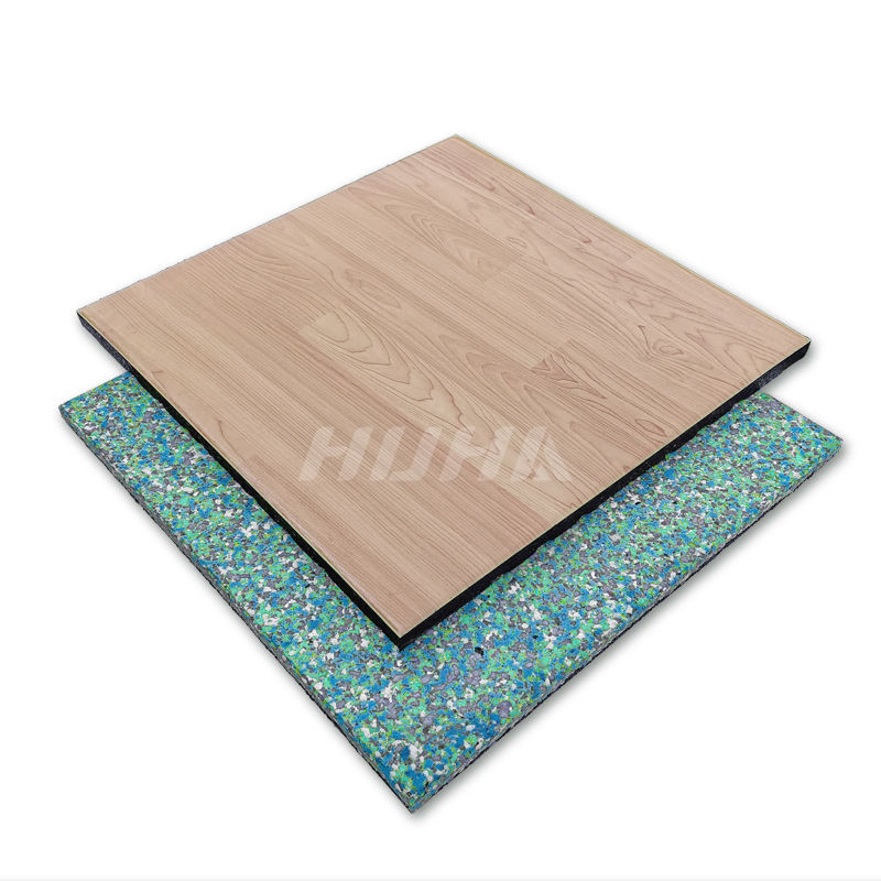 Tấm thảm tập thể dục bằng cao su xốp giả gỗ, cách âm, chống trơn trượt, bền, không độc hại, ghép nối được dùng trong nhà