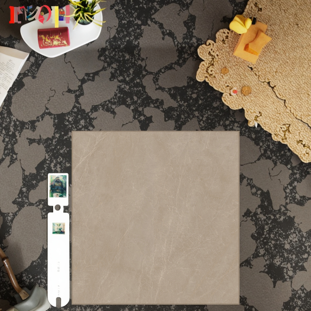 Tấm ốp tường gốm sứ mài bóng hình vuông hiện đại 600x600mm vân đá cẩm thạch