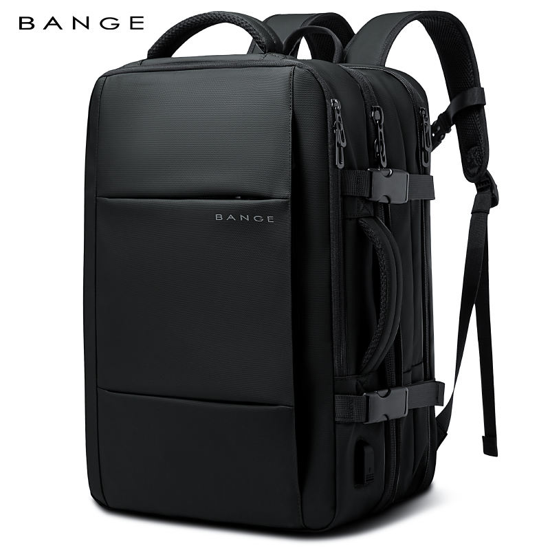 BANGE Ba lô đựng laptop nam, chống thấm nước, cổng USB, có thể mở rộng, dùng đi học, du lịch, bán sỉ, bán chạy tại nhà máy, tùy chỉnh.