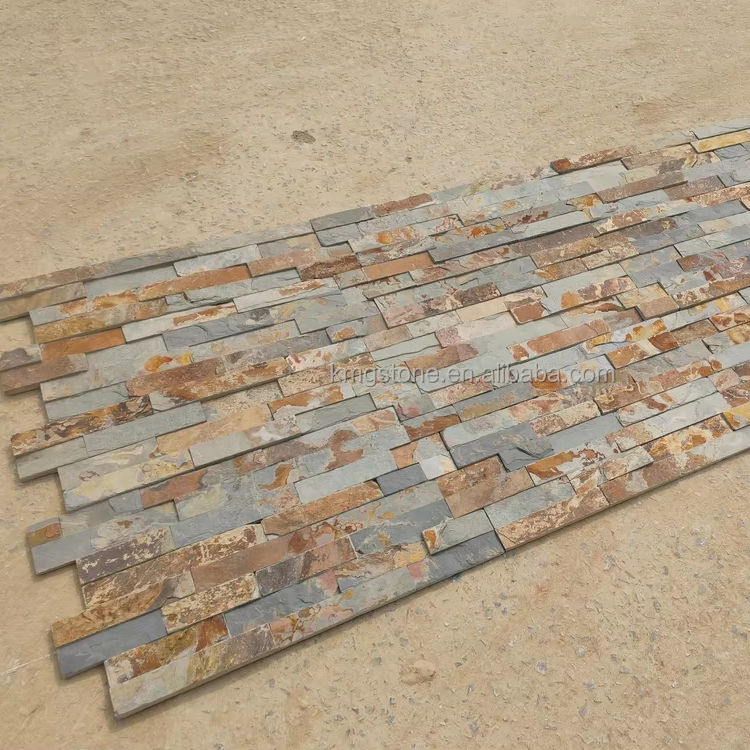 Bán sỉ Tấm ốp đá tự nhiên kiểu đá văn hóa hình chữ Z hiện đại cho tường ngoại thất nhà ở và khách sạn, hoàn thiện bề mặt tách, chống ăn mòn axit