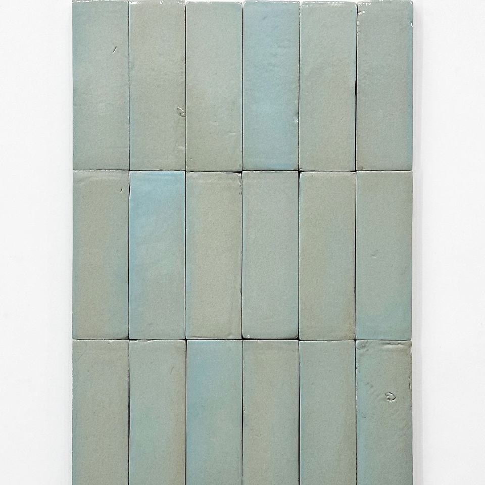Gạch ốp tường sứ ceramic Zellige vuông xanh dương thủ công chất lượng cao, phong cách mộc mạc, nội thất sang trọng, kháng khuẩn, truyền thống