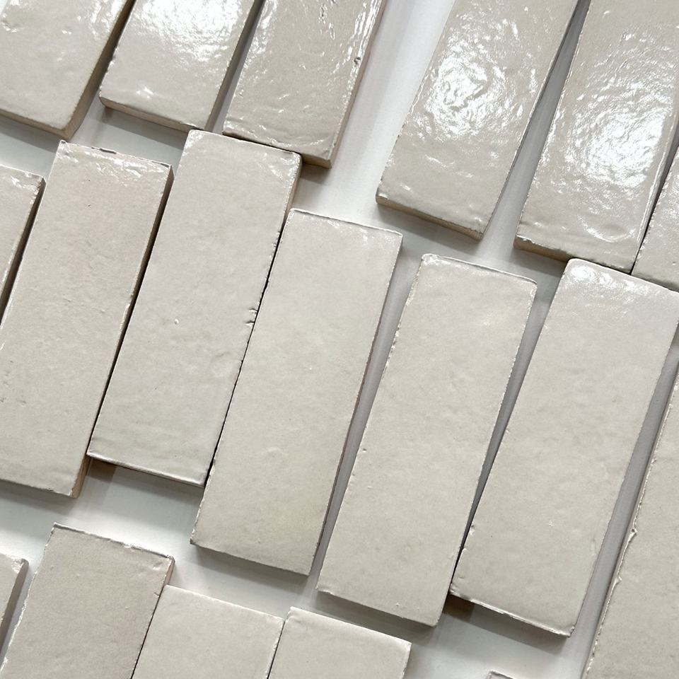 Gạch Zellige Ma-rốc thủ công bề mặt bóng họa tiết vuông cổ điển mộc mạc dùng cho tường nội thất