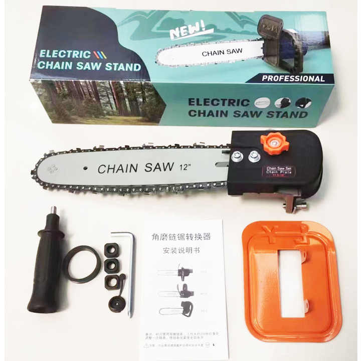 Bộ chuyển đổi máy mài góc thành cưa xích điện 12 inch