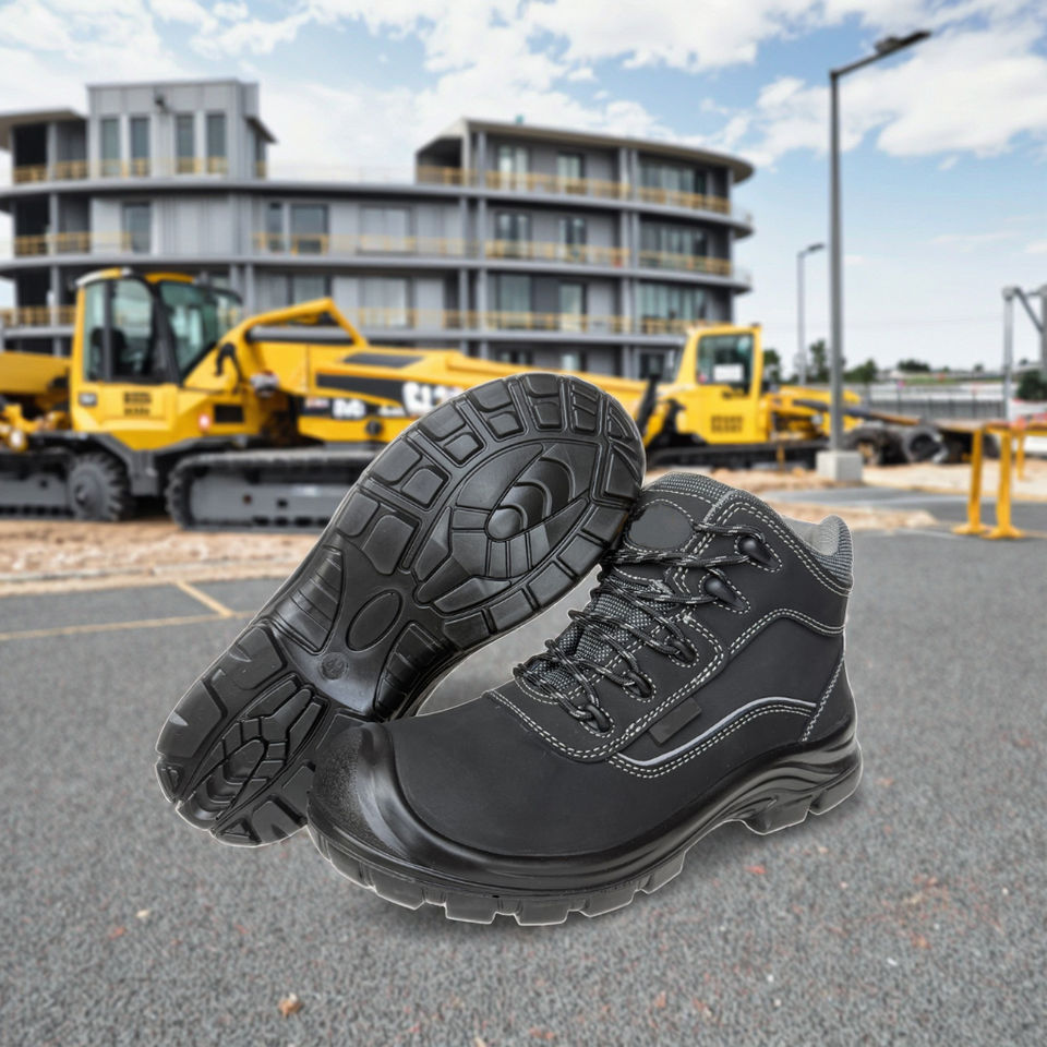 Giày bảo hộ S3 mũi thép an toàn tùy chỉnh bằng da Nubuck cho nam