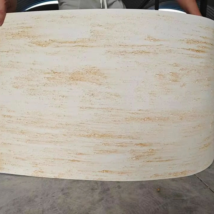 Tấm ốp tường đá mềm MCM chống thấm, dẻo dai, vân đá Travertine