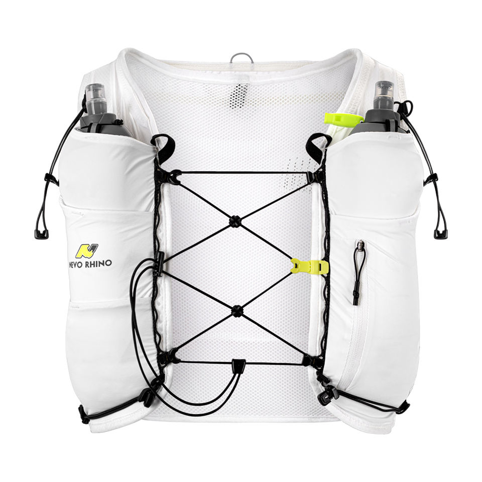 Áo Vest Chạy Bộ Màu Trắng Nhẹ, Ngăn Đựng Điện Thoại Phản Quang, Đa Năng Đạp Xe Chạy Bộ, Hỗ Trợ Bình Nước, Chống Thấm Nước Polyester
