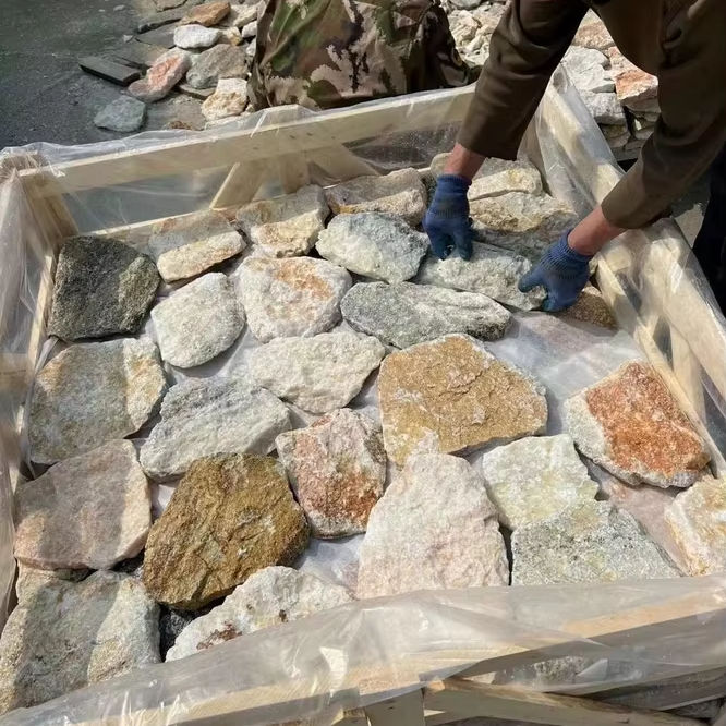 Đá tự nhiên ốp tường trang trí ngoại thất hình dáng tự do dạng xếp chồng