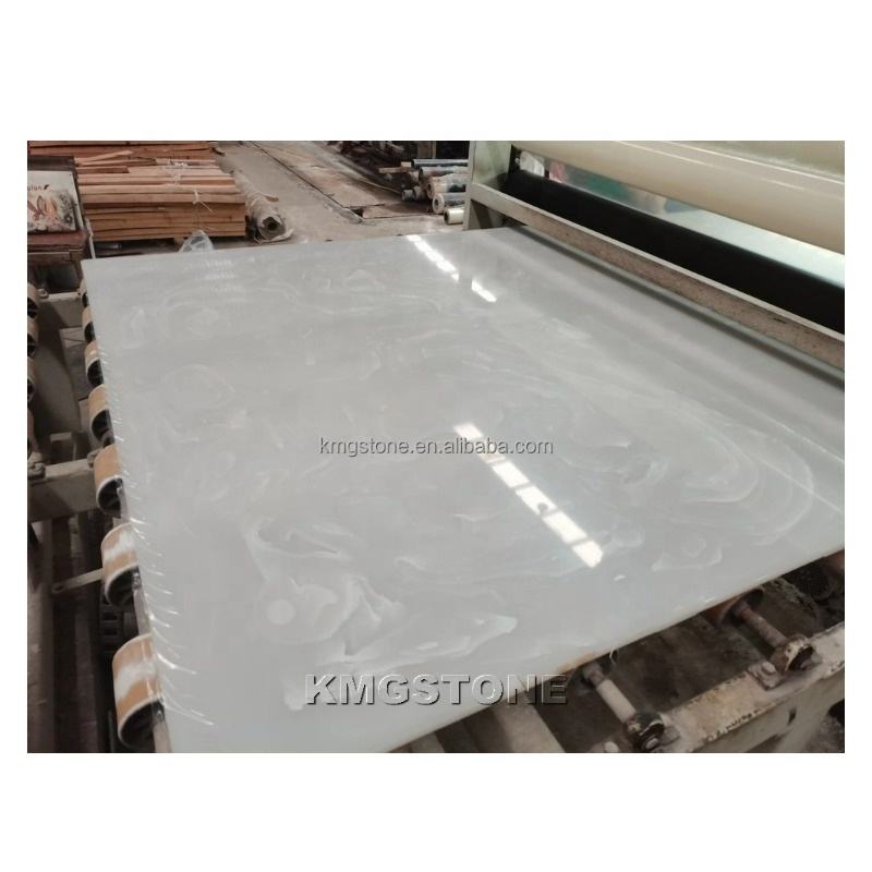 Tấm ốp tường đá Onyx Quartzite Ice Age, Tấm đá cẩm thạch Onyx trắng xuyên sáng