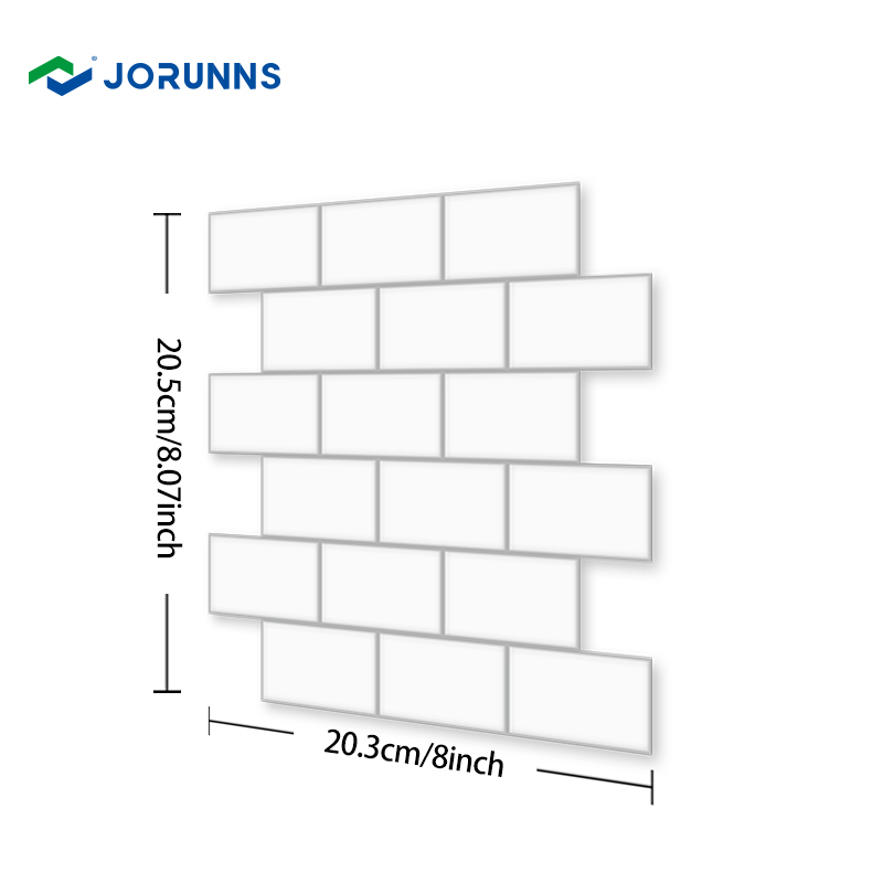 Jorunns ET1028 Decal dán tường dập nổi hiện đại họa tiết hình học chống thấm nước, dùng cho phòng ngủ, phòng tắm, phòng khách, nhà bếp, khách sạn, biệt thự