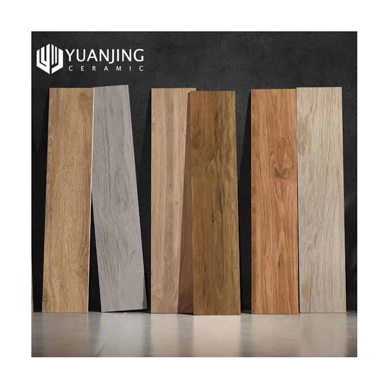 Gạch Lát Nền Giả Gỗ Nâu Tự Nhiên Chống Trượt Porcelain Toàn Thân Men Mờ Cạnh Thẳng 200x1000mm