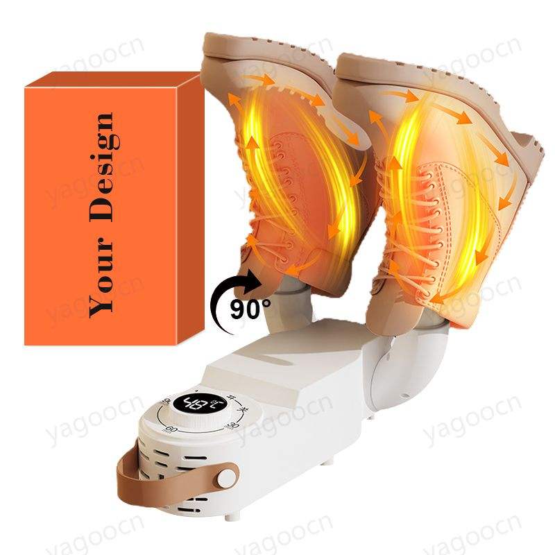 Máy sấy giày điện cầm tay có quạt thổi nhiệt, làm ấm và sấy khô nhanh giày bốt, găng tay, với giá đỡ gấp gọn có thể điều chỉnh được, dùng cho mùa đông.