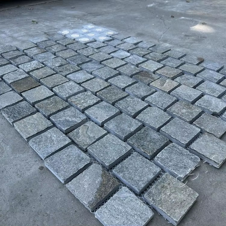 Đá Lát Cuội Nâu Hiện Đại Dạng Lưới Bền Ngoài Trời Phong Cách Thiết Kế Trung Hoa