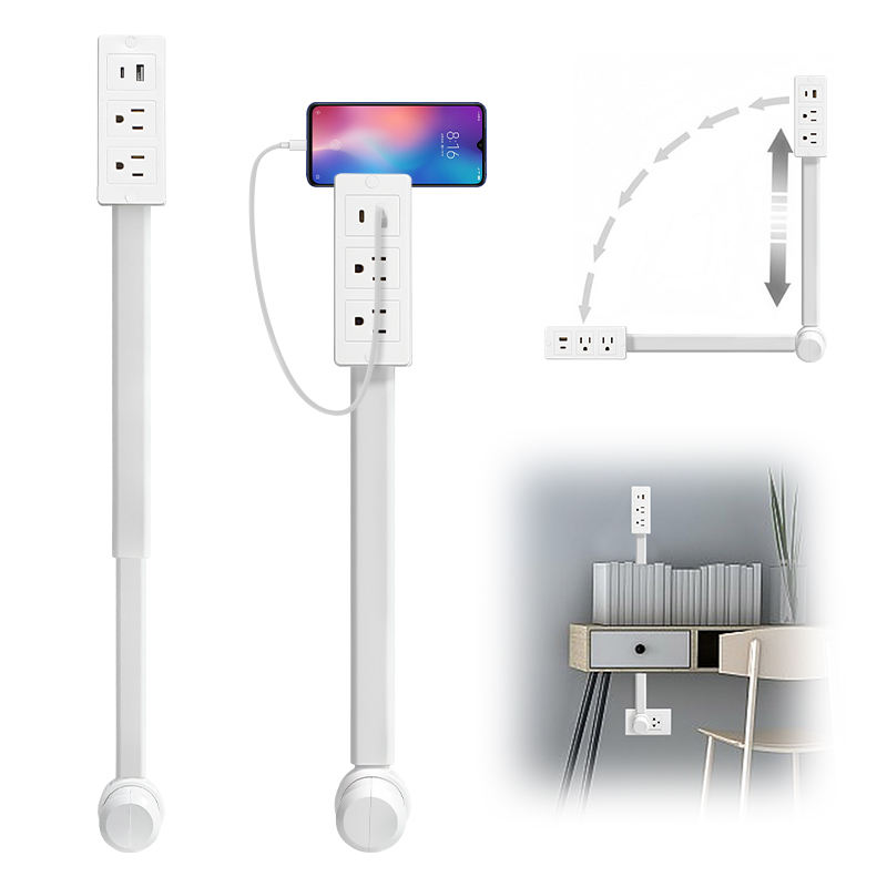 Ổ cắm tường mở rộng đa năng xoay 180 độ