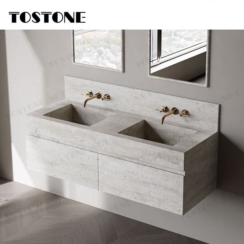 Tostone Travertine Tự nhiên Siêu trắng Các mảnh chủ chốt cho Trang trí Nội thất Phòng tắm Căn hộ, Biệt thự, Khách sạn, Penthouse Cao cấp