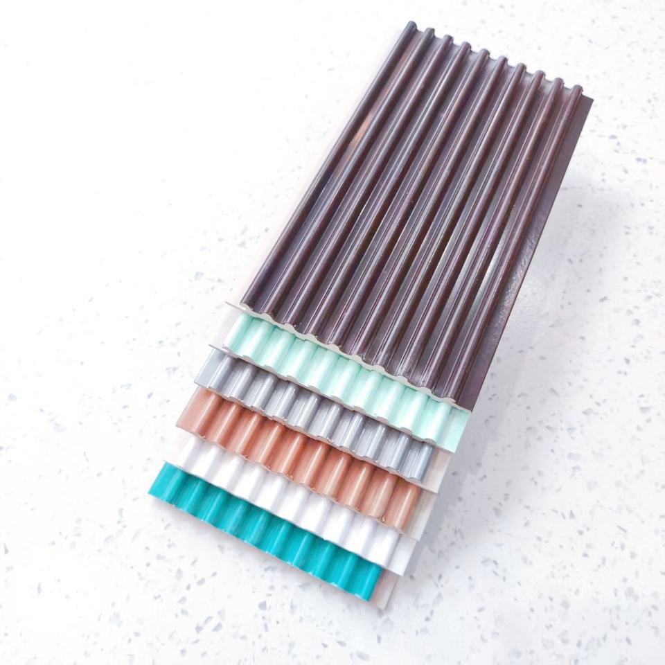 100*9mm Thiết kế phổ biến Tấm ốp tường ASA Dùng ngoài trời Kháng nước Tấm tường