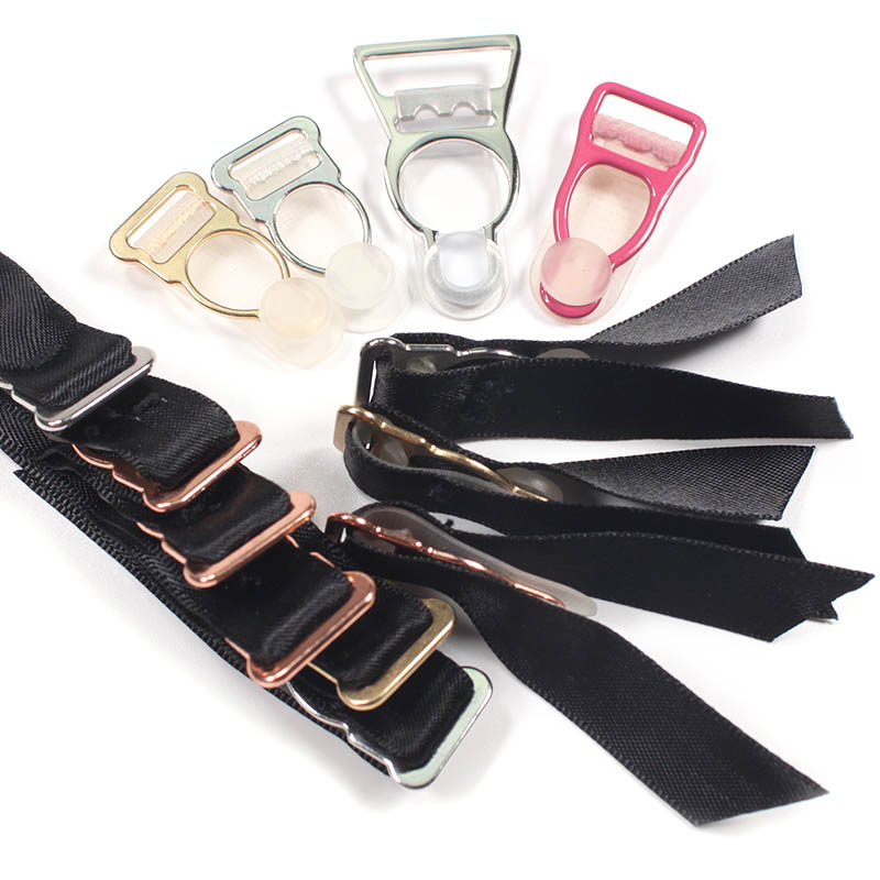 Phổ Biến Nhất Kẹp Dây Đeo Quần Kim Loại 20mm Chất Lượng Cao Tùy Chỉnh Kẹp Dây Đai Nịt Vớ Có Thể Điều Chỉnh Dành Cho Đồ Lót Nội Y Tù Nhân