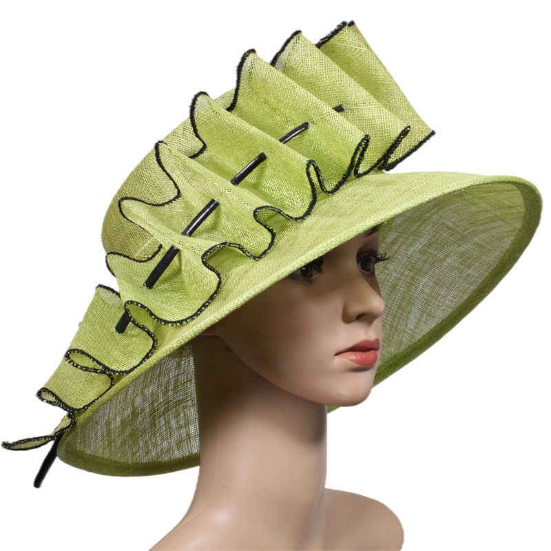 Mũ Nữ Màu Sắc Tươi Sáng Tùy Chỉnh Từ Nhà Máy Cho Nhà Thờ Kentucky Derby Thời Trang Phong Cách Sang Trọng 100% Sinamay Đi Biển Ngoài Trời