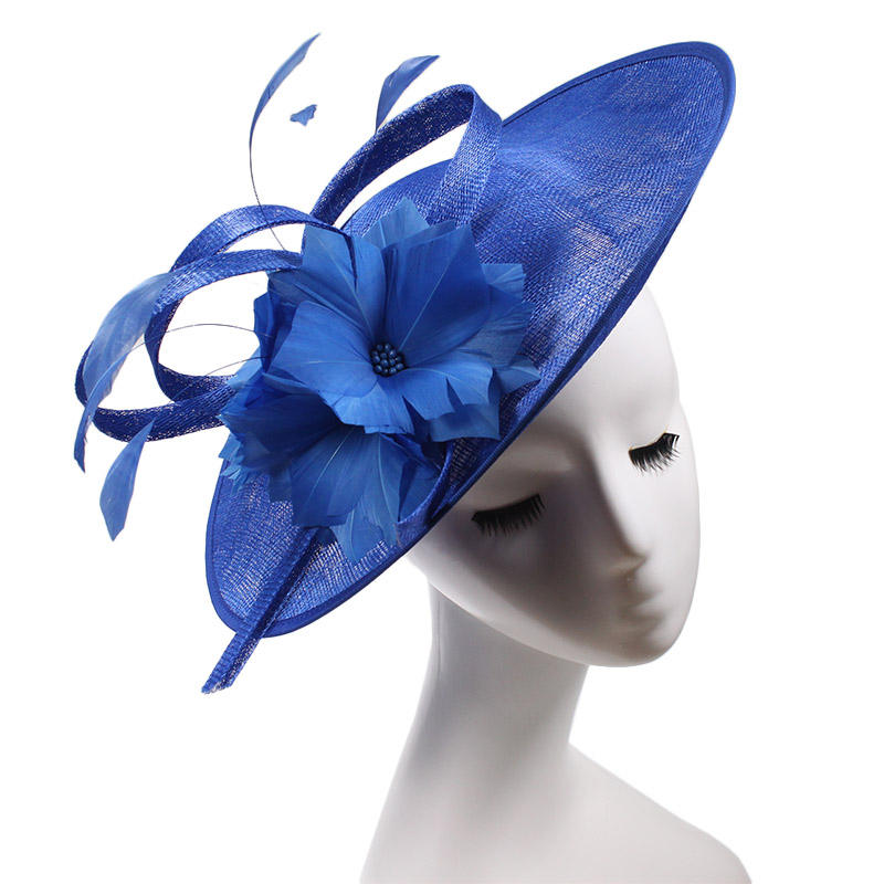 Mũ Pillbox Sinamay Thanh lịch Đa sắc, Đế Mũ Kentucky Derby, Mũ Nhà thờ Trang trọng cho Bé gái và Phụ nữ, Mũ Cài tóc Fascinator Váy cưới dành cho Nữ giới