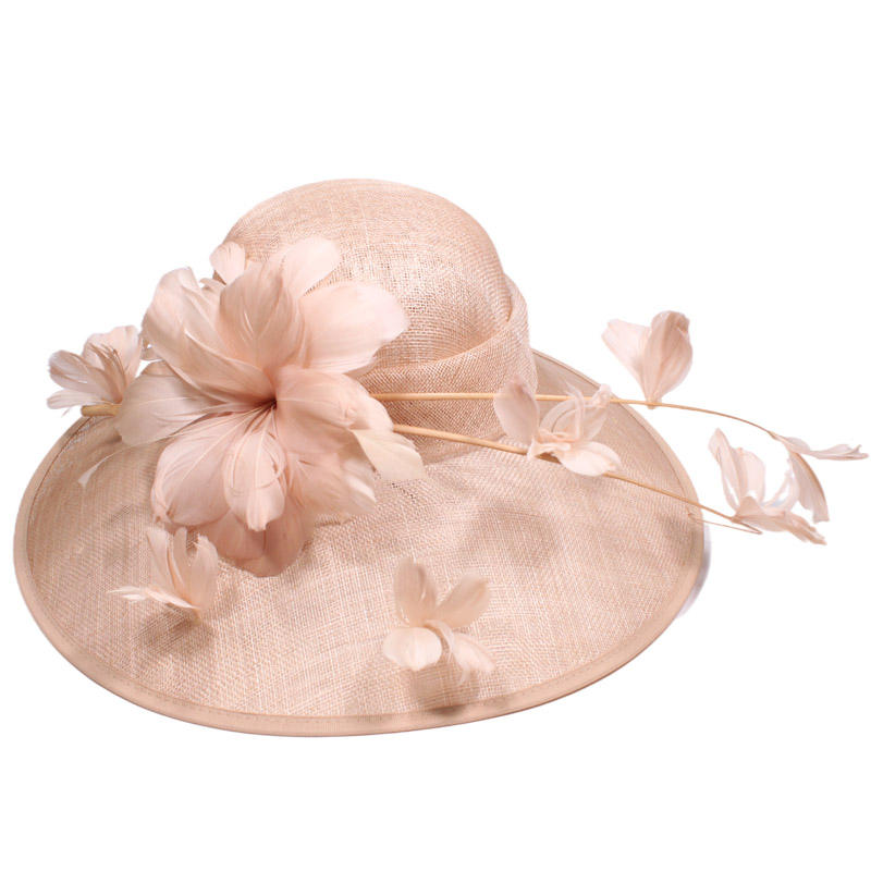 Mũ Nữ Rơm Sinamay Derby Kentucky Cỡ Lớn Thanh Lịch Sang Trọng Chất Lượng Cao Tùy Chỉnh Bán Buôn Dùng Cho Đi Biển Ngoài Trời Bốn Mùa Nhà Thờ