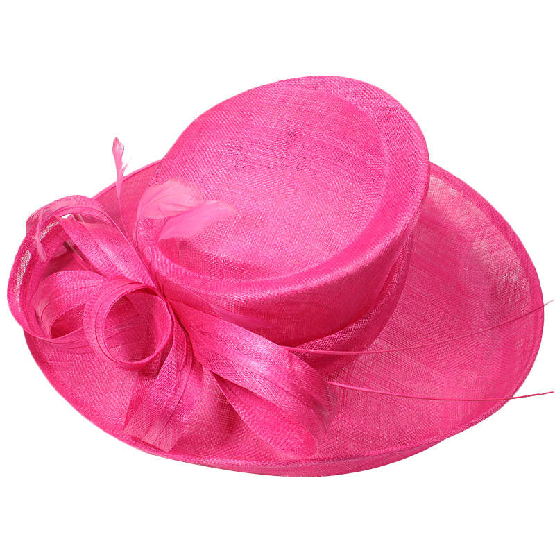 Mũ Nữ Organza Sinamay Đỏ Thời Trang Cao Cấp Bán Sỉ Dùng Cho Tiệc, Derby, Nhà Thờ