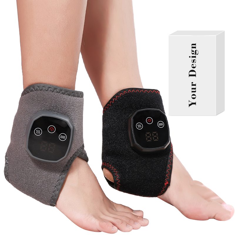 Máy Massage Chân Sạc Điện Không Dây Chức Năng Rung, Trị Liệu Nhiệt Vùng Mắt Cá Chân