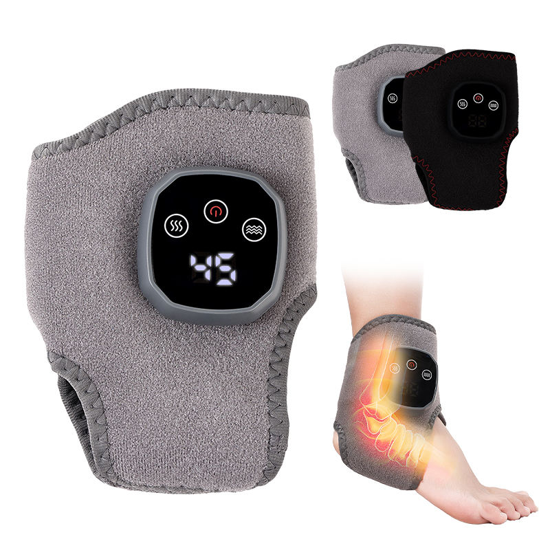 Máy mát xa chân mini điện di động có sưởi, làm ấm chân và mát xa cổ chân rung kèm nhiệt