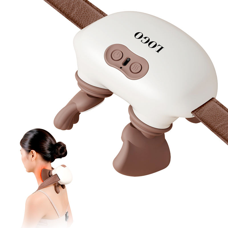 Gối Mát-xa Cổ Shiatsu Đấm Bóp Sâu 3D, Thiết Kế Cầm Tay Không Dây, Sưởi Ấm Cổ Và Vai