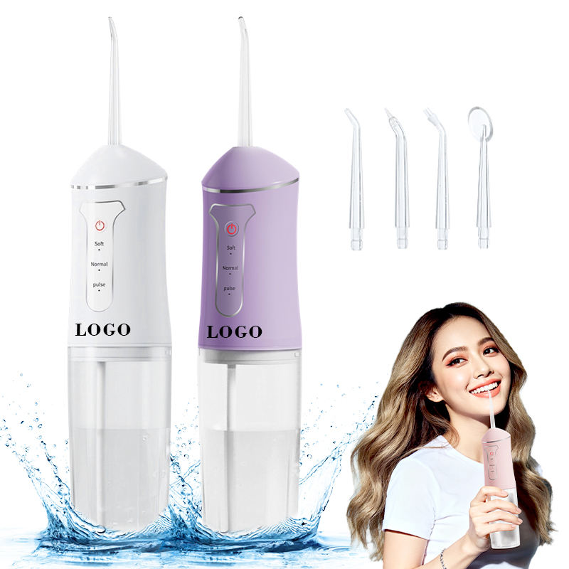 Máy tăm nước điện di động không dây chuyên nghiệp 230ML với nhiều đầu tăm để làm sạch răng