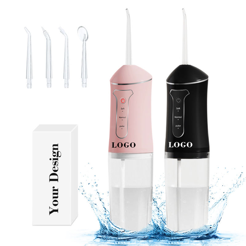 Máy tăm nước làm sạch răng chuyên sâu 3 chế độ, cầm tay, tiện lợi khi đi du lịch với bình chứa nước 230ML