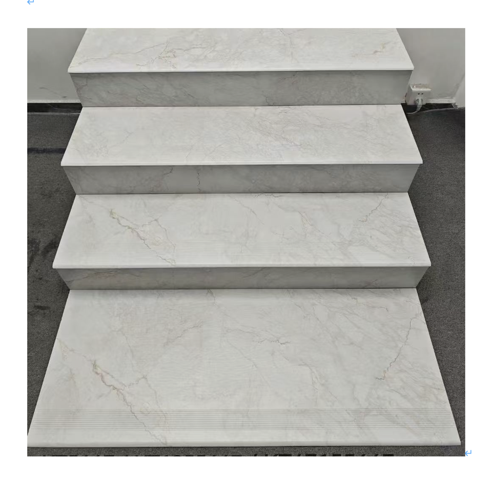 Sản phẩm Hot, Gạch Sứ Ốp Cầu Thang Vân Gạch Nung Hiện Đại, Dày 12mm, Kích Thước 470x1200mm, Bề Mặt Chống Trượt, Kháng Khuẩn & Chống Mài Mòn