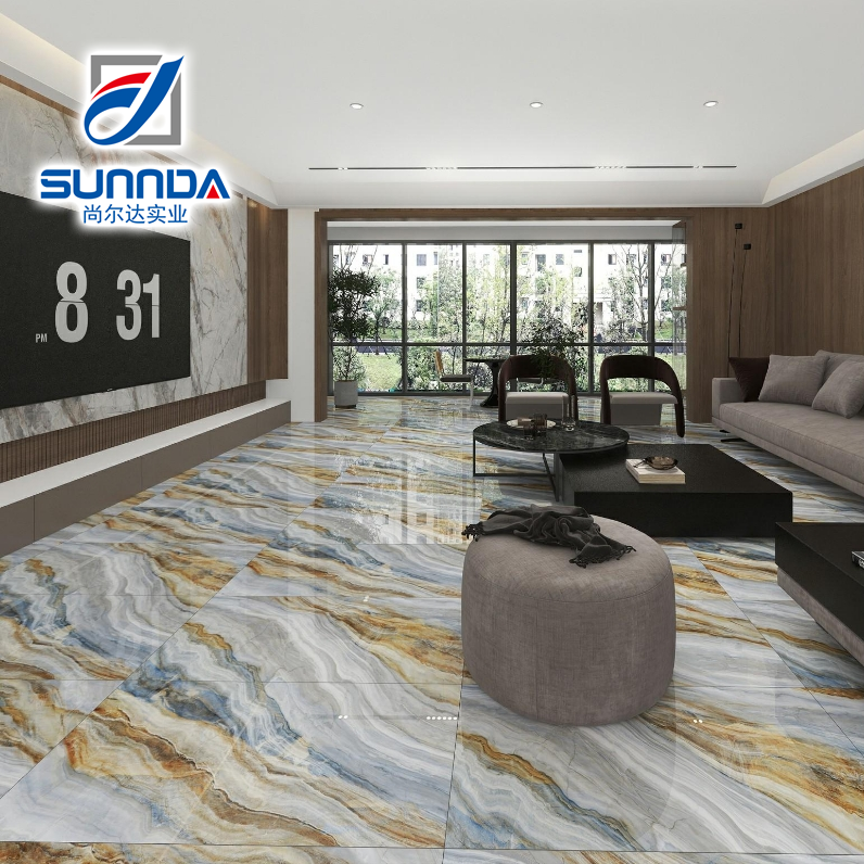 Gạch Sứ Ốp Lát Sàn Tường Men Bóng Đánh Bóng Bề Mặt Sáng Bóng Mạ Vàng Bạc Vân Đá Cẩm Thạch