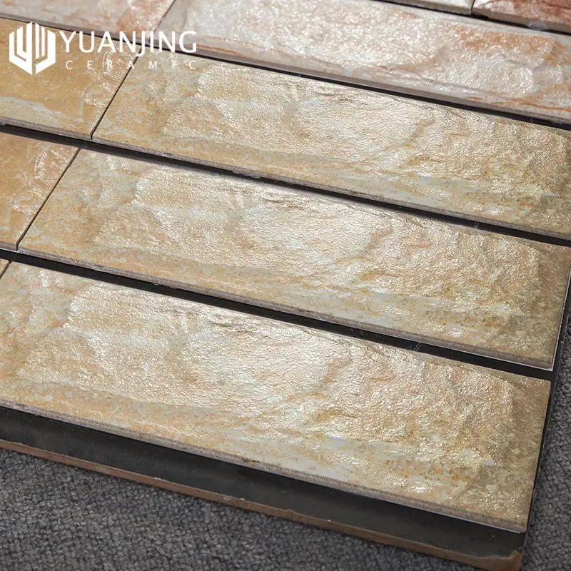 Gạch Sứ 100x300mm 3D Lõm Lồi Men Mờ Gạch Gốm Kiểu Biệt Thự Cổ Điển Nhà Cung Cấp Trung Quốc Trang Trí Nhà Cửa Gạch Ốp Tường Ngoại Thất