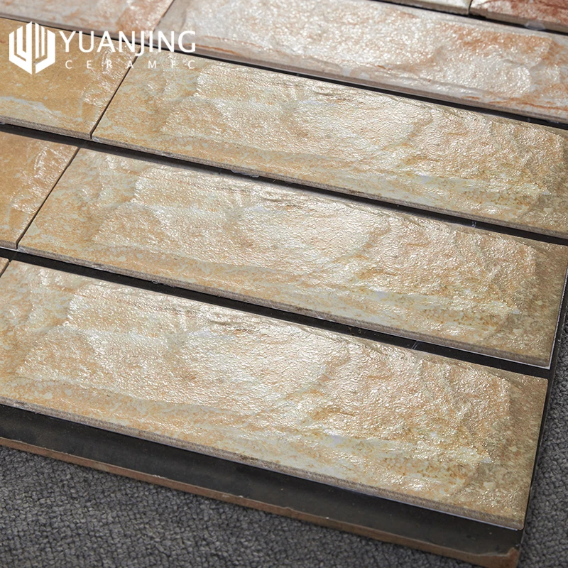 Gạch Sứ 100x300mm 3D Lõm Lồi Men Mờ Gạch Gốm Kiểu Biệt Thự Cổ Điển Nhà Cung Cấp Trung Quốc Trang Trí Nhà Cửa Gạch Ốp Tường Ngoại Thất