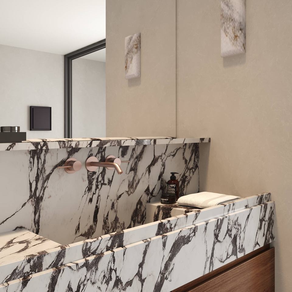 Đá nung kết Calacatta Viola Hiện đại Sang trọng