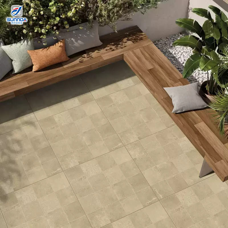 Đá lát sân đỗ xe đồng chất 600x600mm dày 12/18mm bán sỉ cho cầu thang, lát thô ngoài trời, sàn ngoại thất