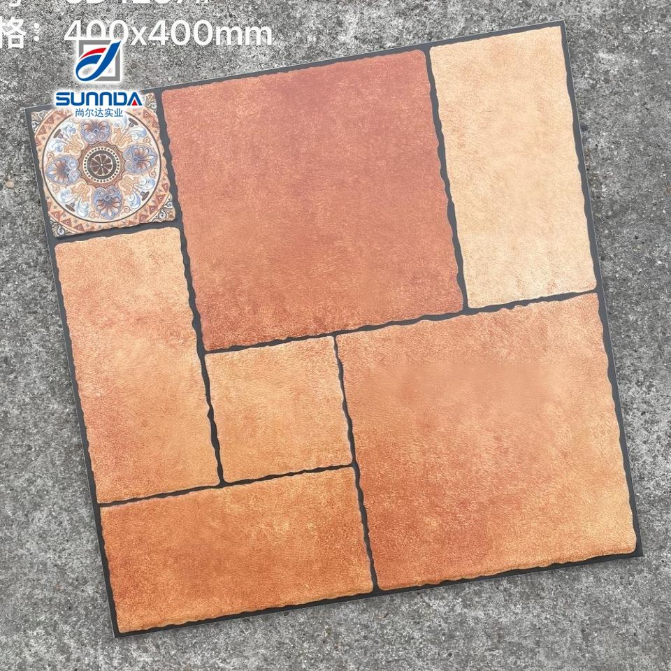 Nhà máy Foshan Trung Quốc 30x30 Họa tiết đá cuội Chống trượt Mờ Ngoài trời Gạch lát sàn gốm sứ Porcelain