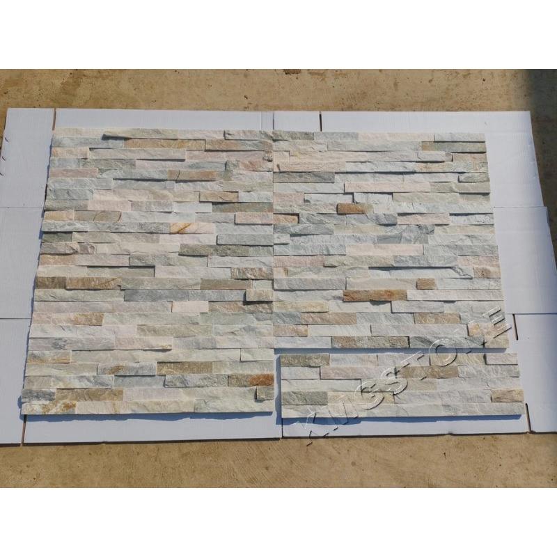 Tấm ốp tường đá phiến veneer màu hỗn hợp tự nhiên bền bỉ cho nội và ngoại thất