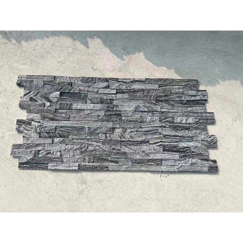 Tấm ốp tường Đá Quartzite Đen Băng Hà Tự Nhiên