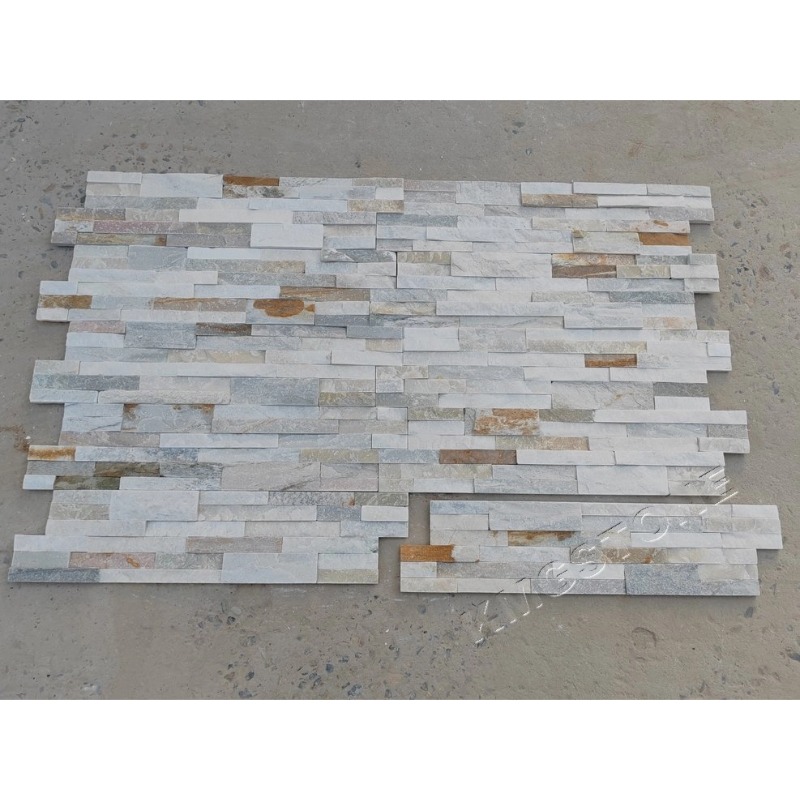 Tấm Ốp Tường Veneer Đá Phiến Chẻ Đánh Bóng Vàng Mật Ong Tự Nhiên Bền Dùng Cho Ngoại Thất, Nội Thất, Nhà Bếp